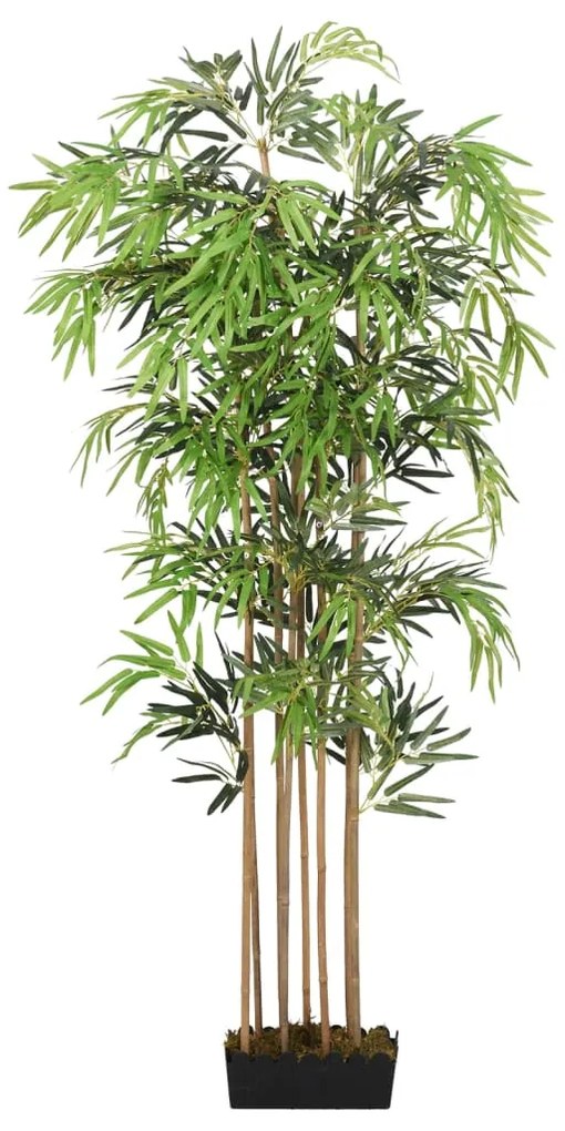 Árvore de bambu artificial 730 folhas 120 cm verde