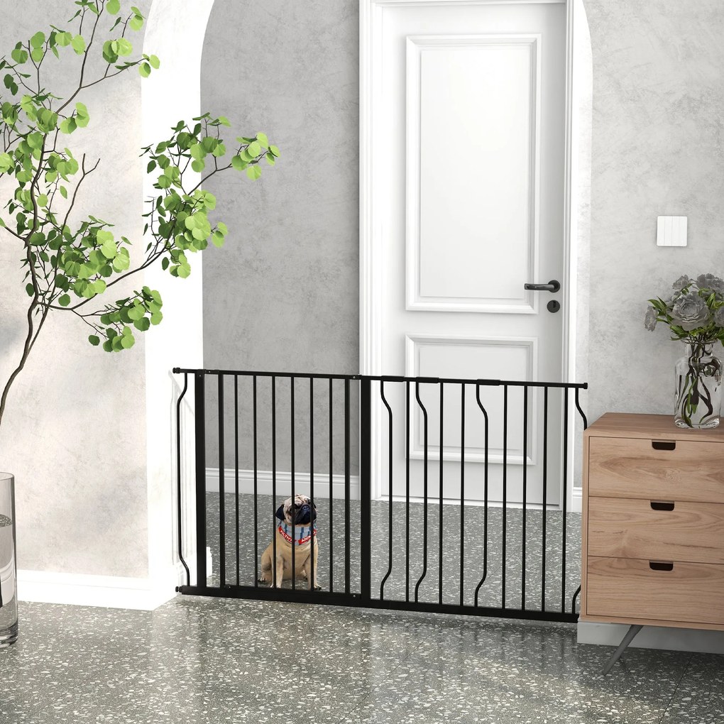 PawHut Barreira de Segurança para Cães Extensível com 3 Extensões Mont