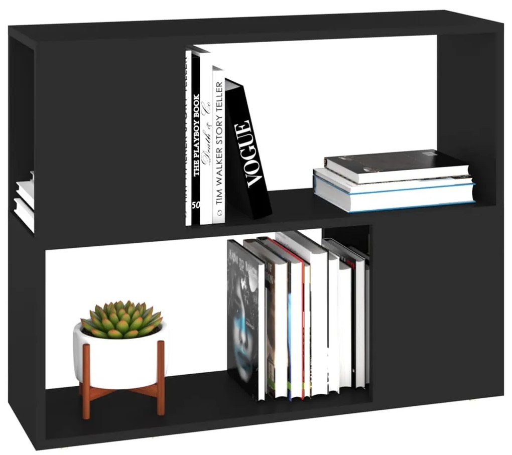 Móvel de TV 80x24x63 cm derivados de madeira preto