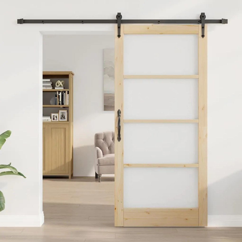 Porta Deslizante com Conjunto de Hardware 'ORKDAL'93x202 cm