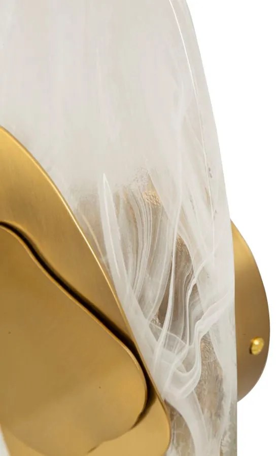 Candeeiro de Parede "Ocean Gold" Dourado – 21x8x31 cm