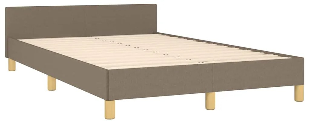 Estrutura cama sem colchão 120x200 cm tecido cinza-acastanhado