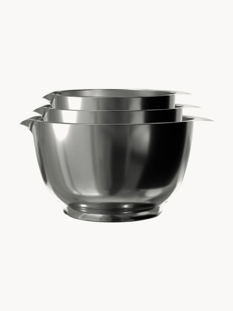 Taças de aço inoxidável Margarethe, conjunto de 3