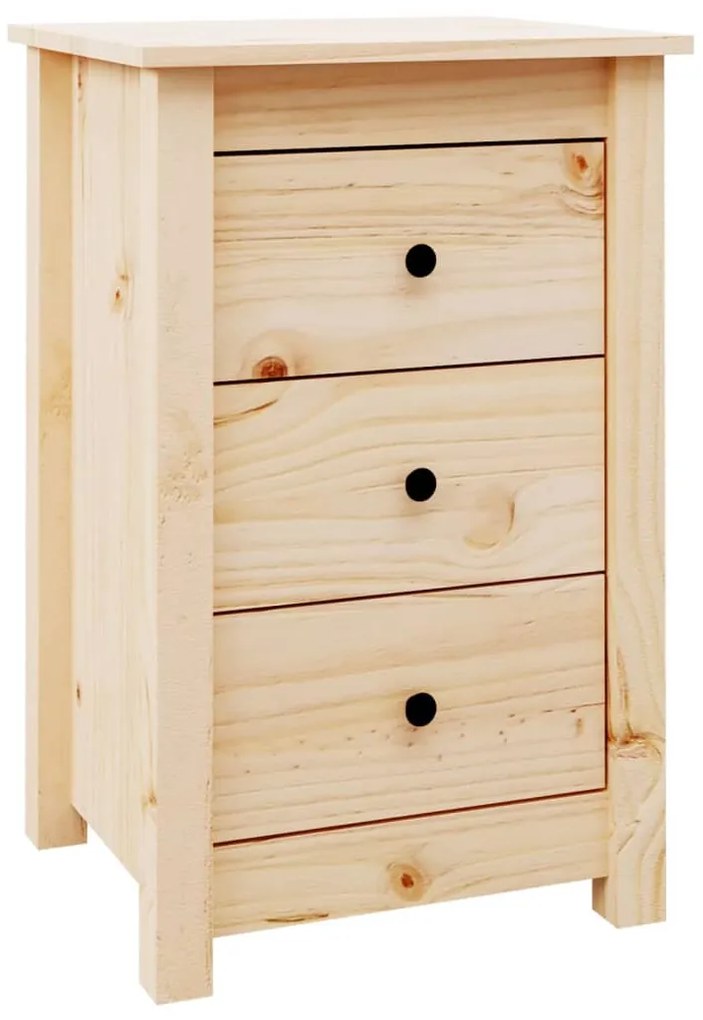 Mesas de cabeceira 2 pcs 40x35x61,5 cm madeira de pinho maciça