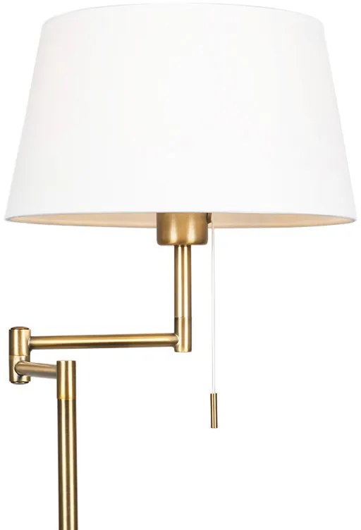 LED Candeeiro de pé clássico inteligente bronze com branco incl. WiFi A60 - Ladas Fix Rústico