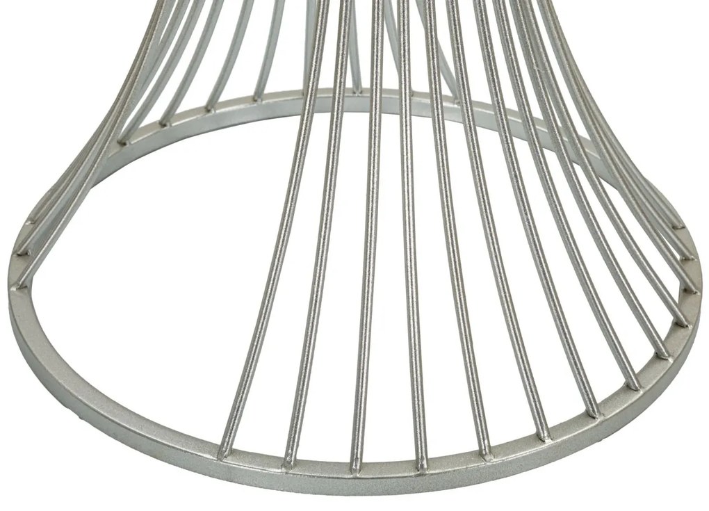 MESA DE APOIO Ø 50X100 CM PRATEADO