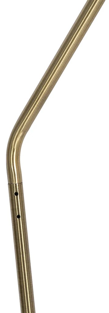 Candeeiro de pé retro preto com bronze - Milou