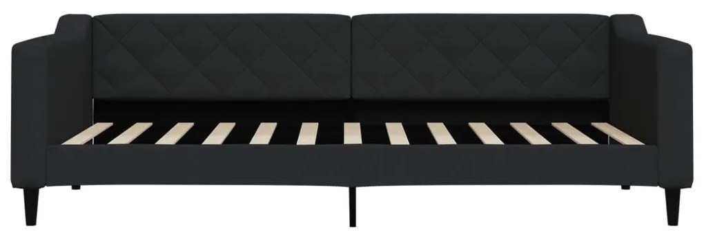 Sofá-cama 90x200 cm tecido preto