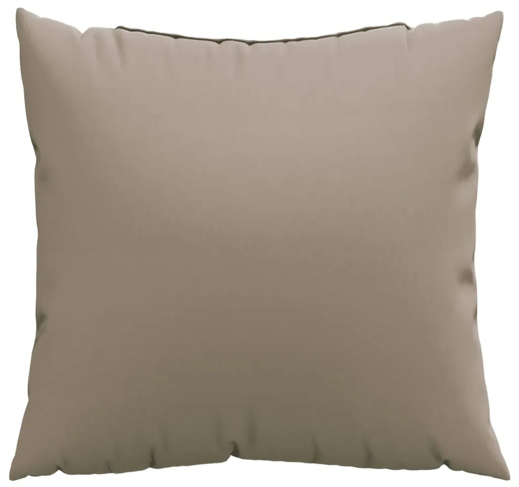 Almofadas de sofá 4 pcs 50x50 cm tecido cinza-acastanhado