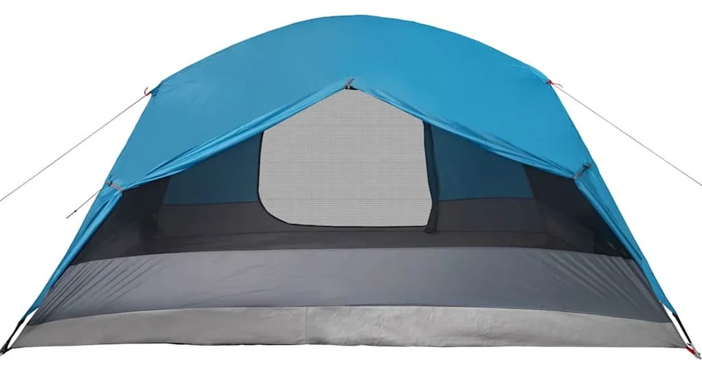 Tenda familiar c/ avançado para 6 pessoas impermeável azul