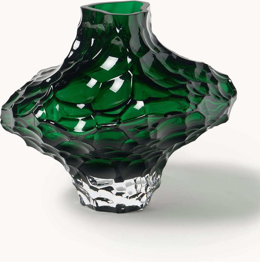 Jarra de vidro artesanal Canyon, Alt 23 cm