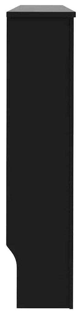 Cobertura de radiador 152x19x81,5 cm MDF preto