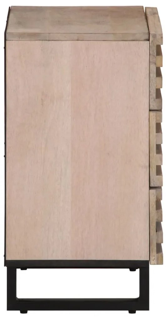 Mesa de cabeceira 50x34x62 cm madeira de mangueira maciça