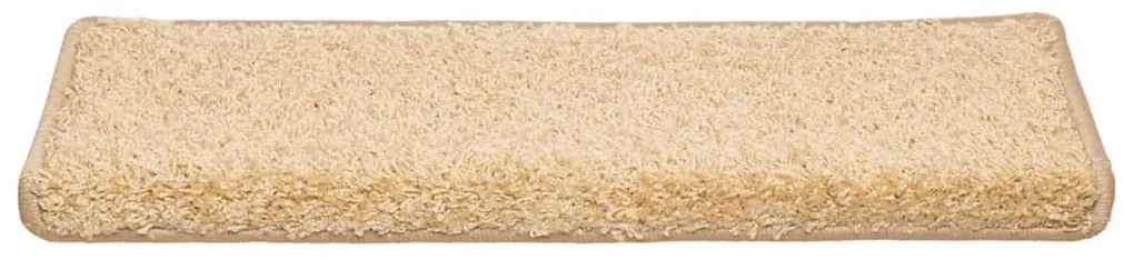 Tapetes de escadas 30 pcs 65x21x4 cm castanho