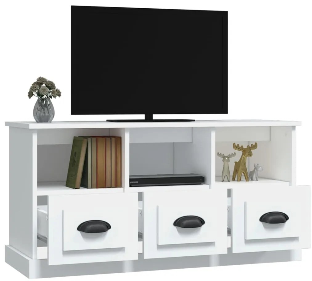 Móvel p/ TV 100x35x50 cm derivados de madeira branco
