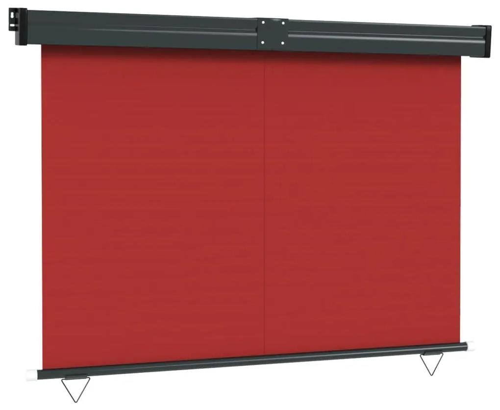 Toldo lateral para varanda 140x250 cm vermelho