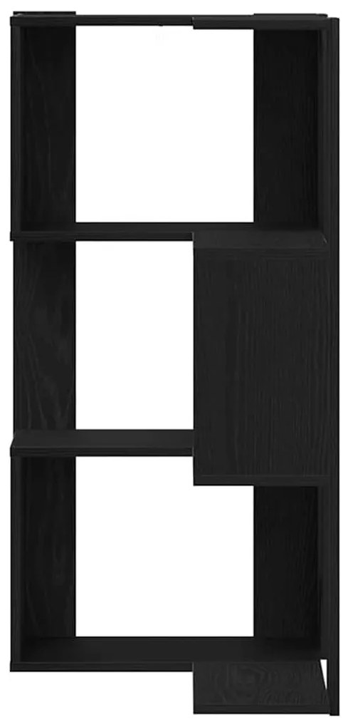 Estante de Canto vidaXL 3 Andares Carvalho Preto 50x50x102 cm Madeira