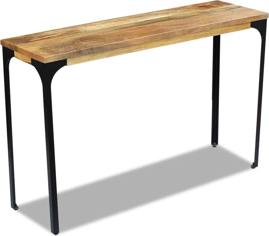 vidaXL Mesa de apoio, madeira de manga 120 x 35 x 76 cm