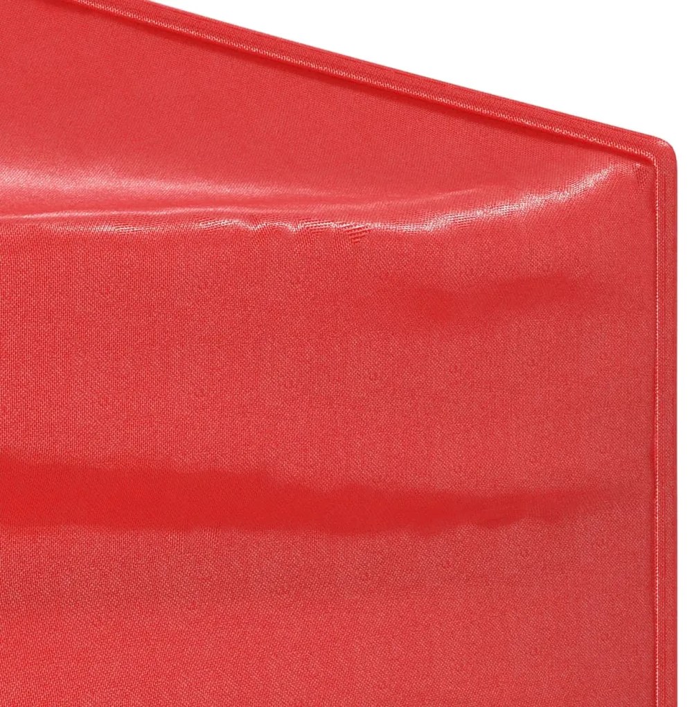Tenda para festas dobrável 3x6 m vermelho