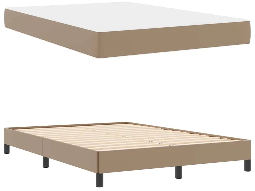 Cama Outros Cappuccino 140 x 200 cm Couro sintético