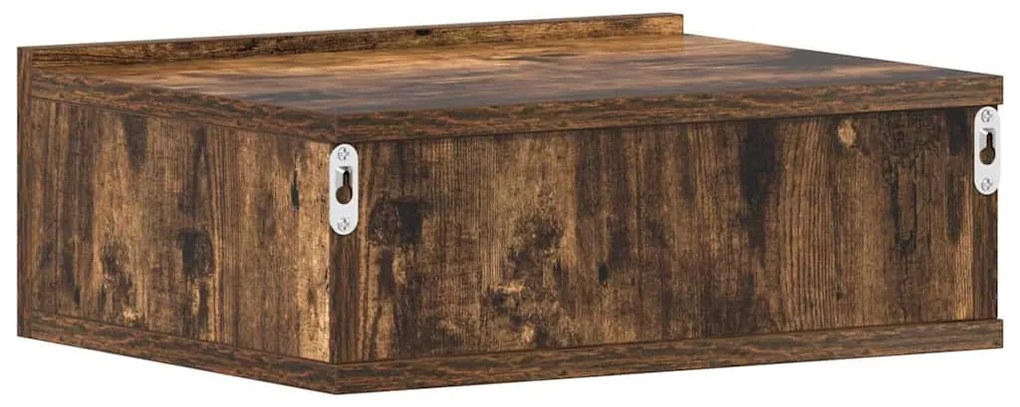 Mesas cabeceira susp. 2pcs 40x30x15 cm cor carvalho fumado