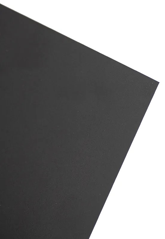 Candeeiro de parede moderno preto ajustável - Muro