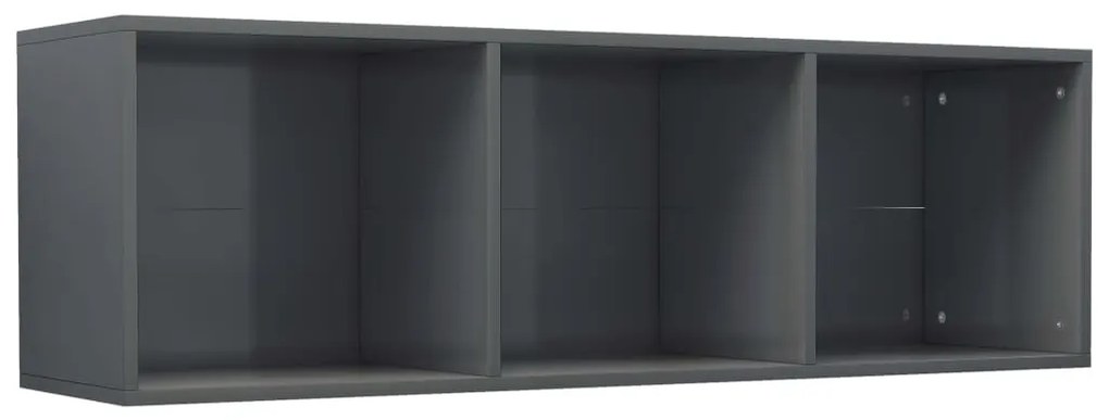 Estante/móvel TV derivados de madeira cinzento brilhante