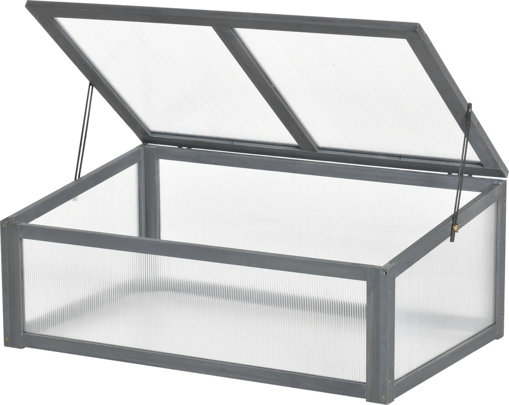 Outsunny Mini-estufa, pequena estufa para jardim, com painéis de PC, boa transmissão de luz, 100L x 65B x 40H cm | Aosom Portugal