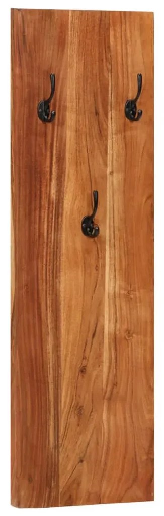 Bengaleiros parede 2 pcs 36x3x110 cm madeira de acácia maciça