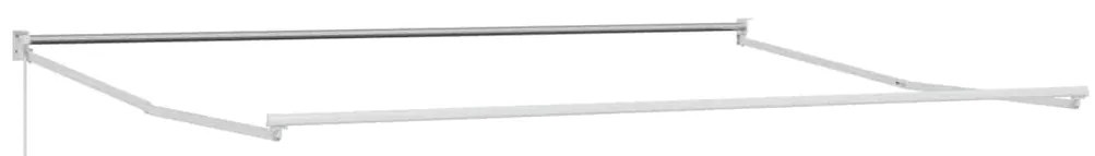 Toldo retrátil manual 400x300 cm castanho