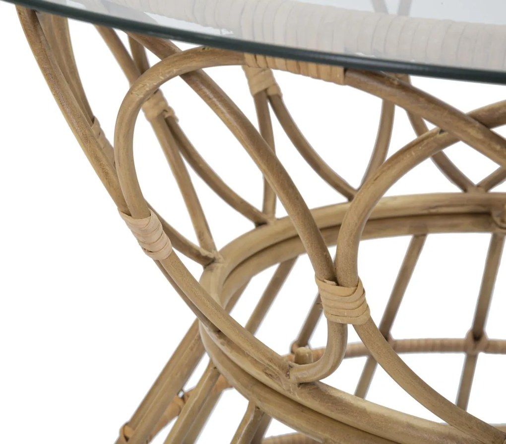 MESA DE CENTRO PANAMA Ø 75X44,5 CM CASTANHO