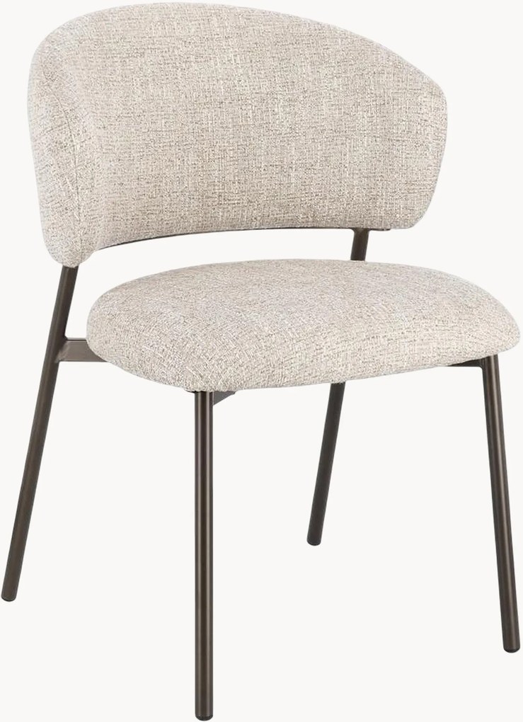 Cadeiras de jantar estofadas Prisca, conjunto de 2