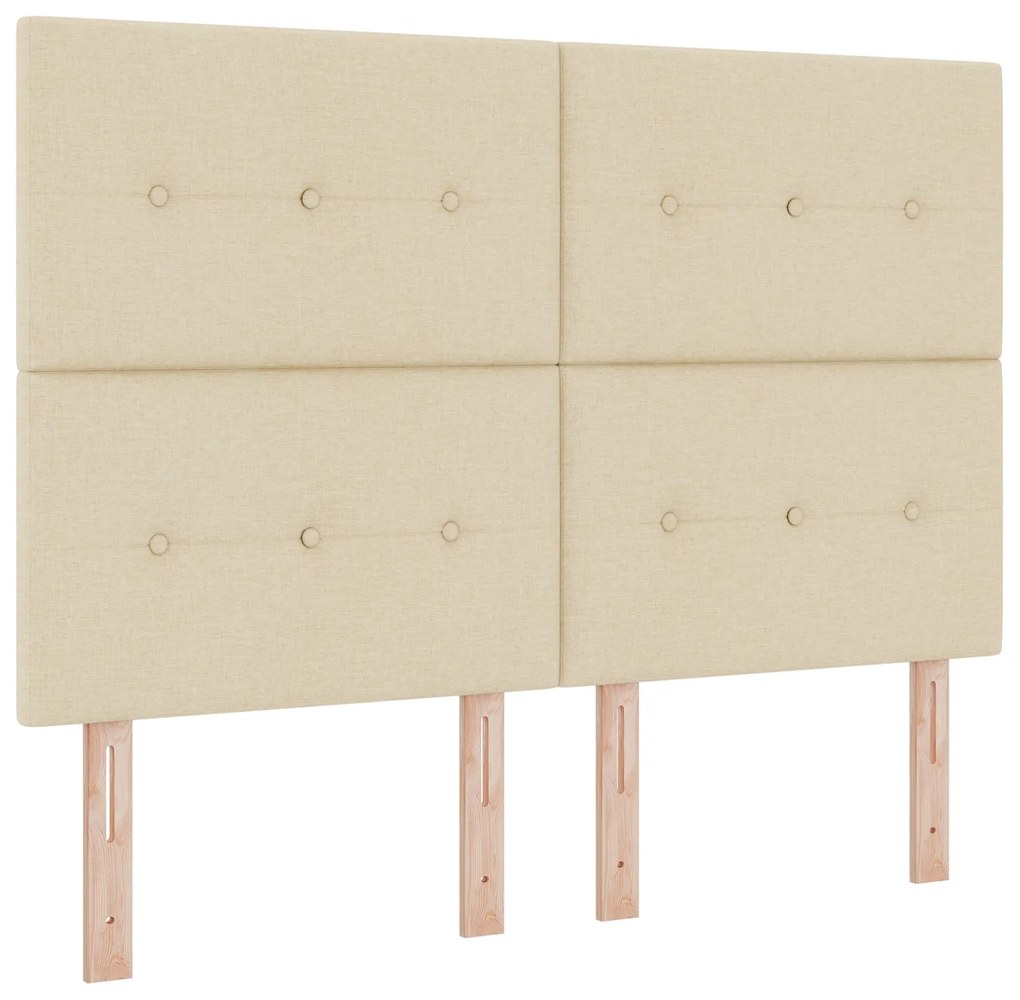 Estrutura de Cama Creme 140x200 cm da vidaXL em Tecido
