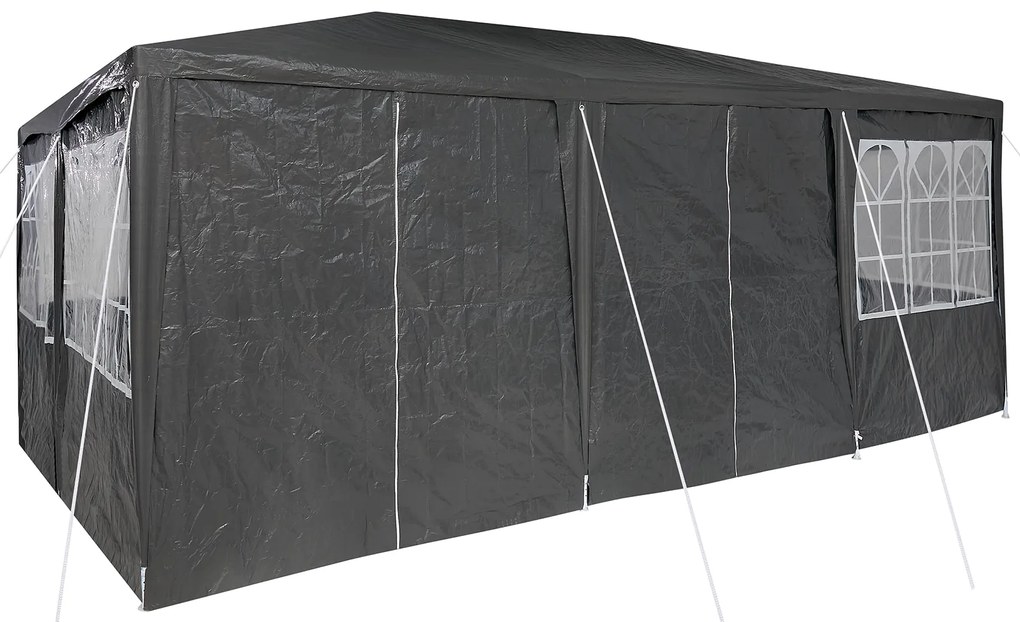 Tenda de Festa com 10 Lados Antracite 6x4 m PE