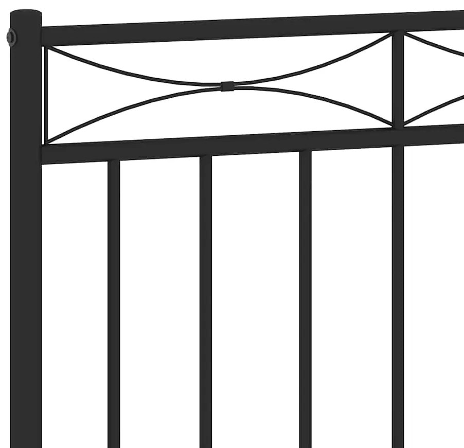 Cabeceira de cama 150 cm metal preto