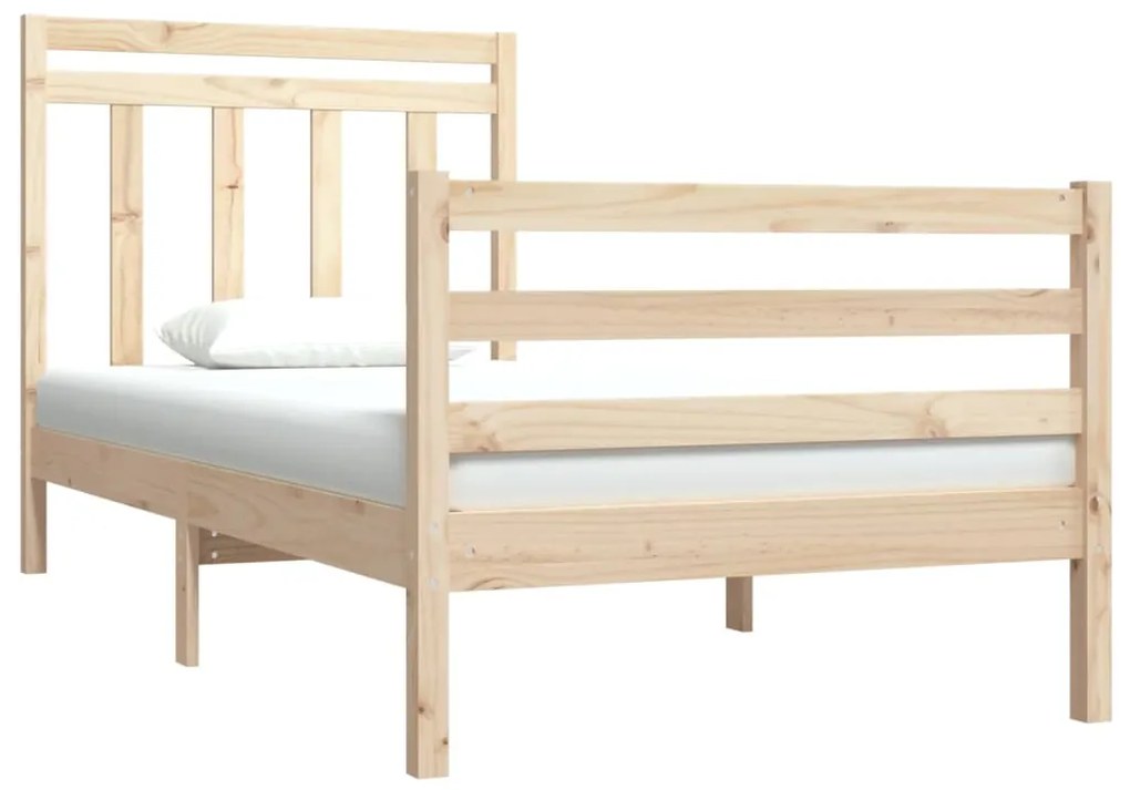 Estrutura de cama solteiro 90x190 cm madeira maciça