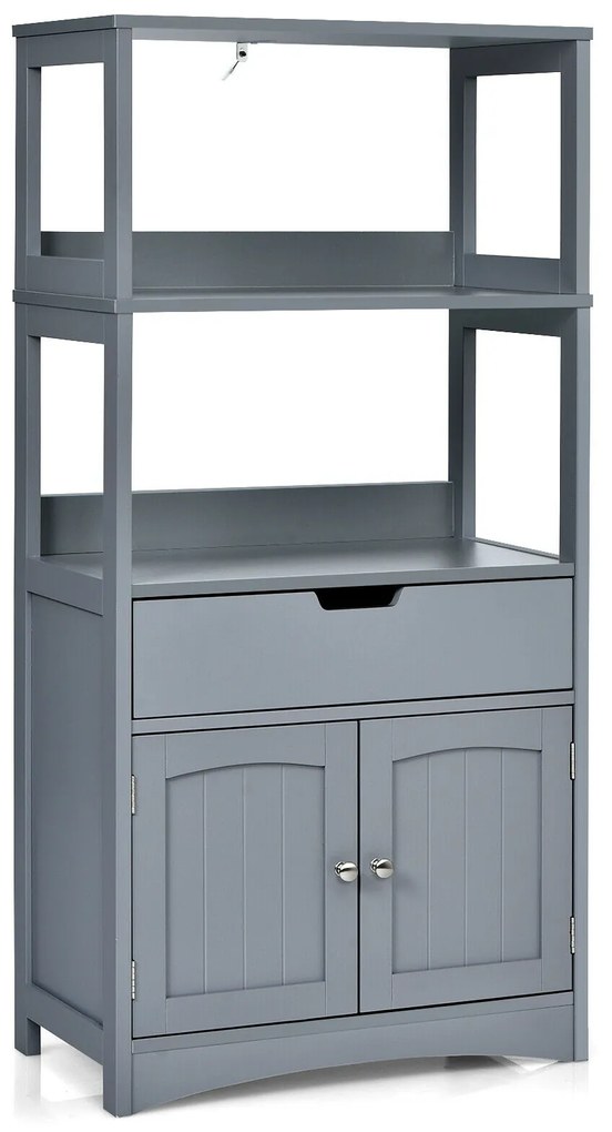 Prateleira de exposição de armário de armazenamento com material durável para banheiro