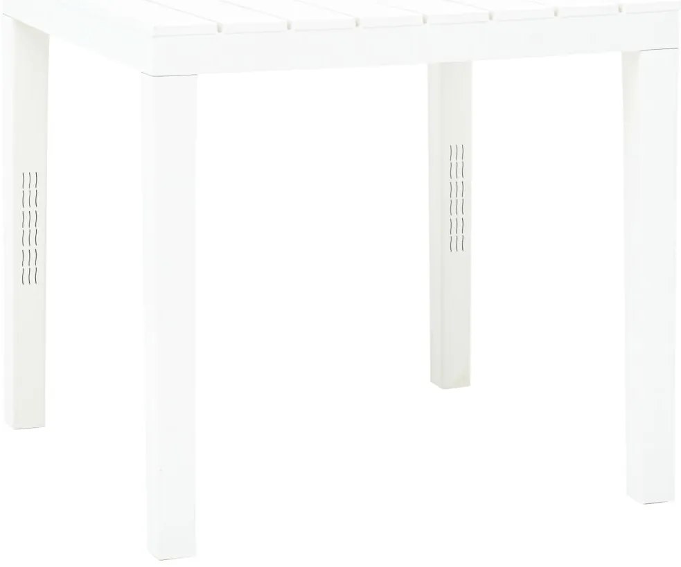 Mesa de jardim com 2 bancos plástico branco