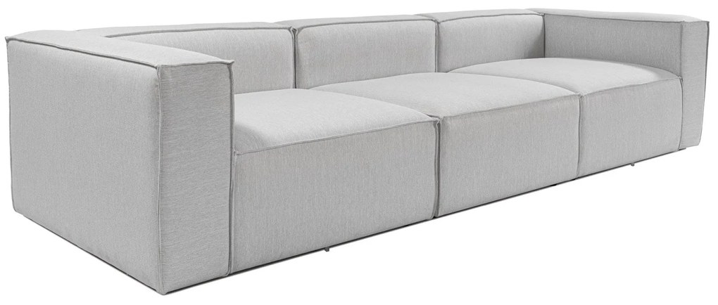 Sofá de 3 Lugares Fora – Cinzento Claro – 296 cm