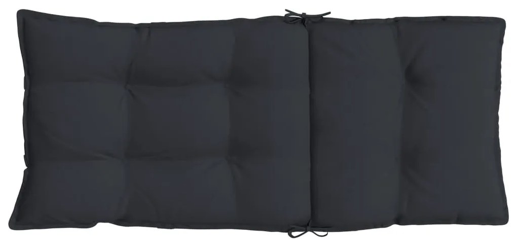 Almofadões p/ cadeira encosto alto 4 pcs tecido oxford preto