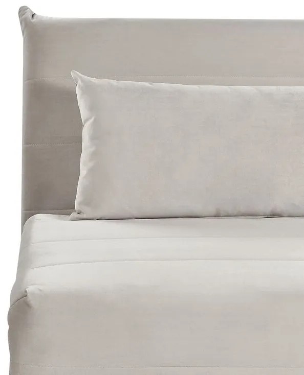 Sofá-cama em veludo cinzento claro SETTEN Beliani