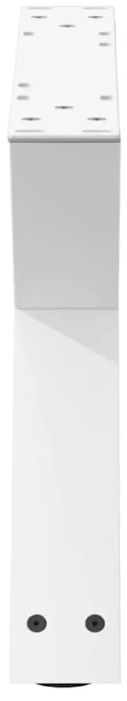 Pés para mesa de centro 2 peças, branco, 50x(30-31,3) cm, aço