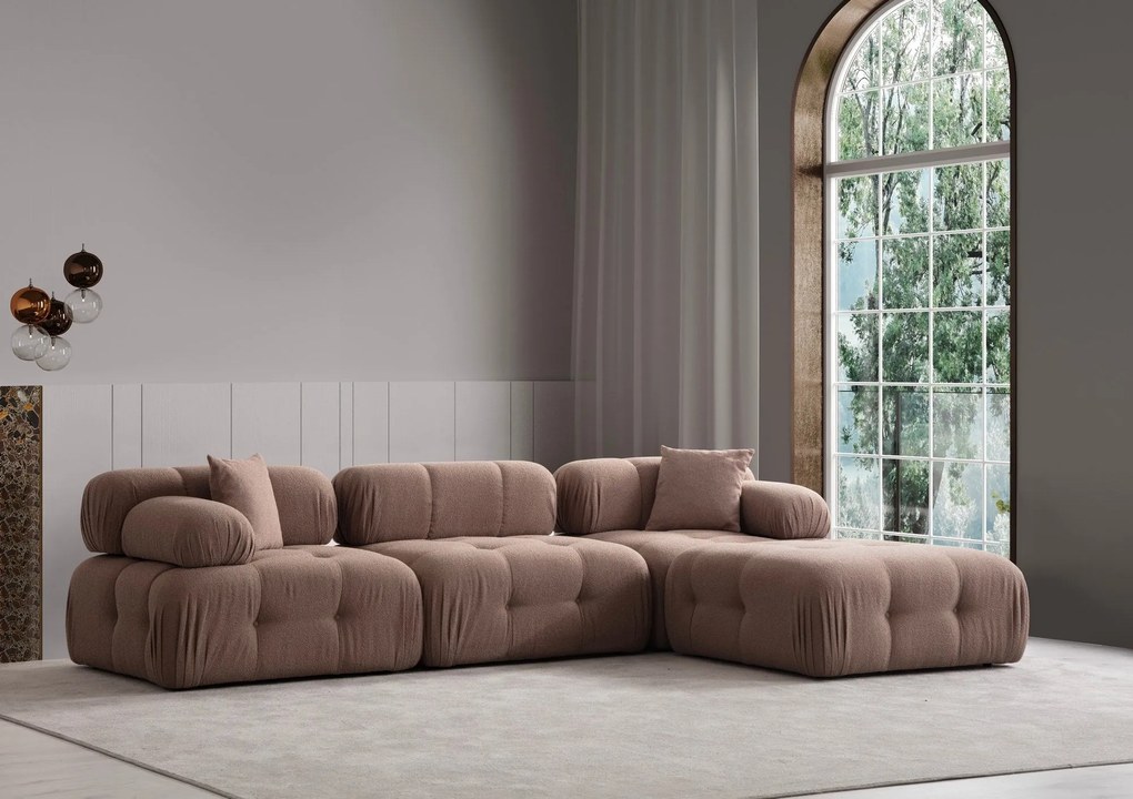 Sofá de Canto Doblo – Cappuccino – 300x200 cm