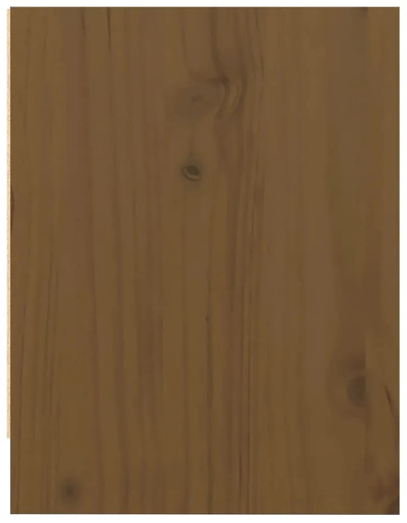 Mesas de cabeceira 2 pcs 40x30,5x40cm pinho maciço castanho mel