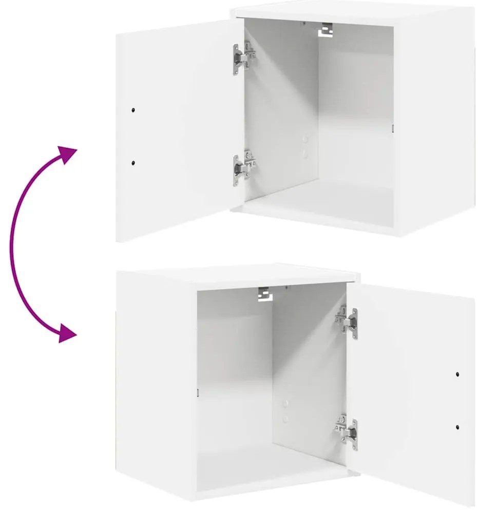 Armários de parede para garagem 2 pcs derivados de madeira