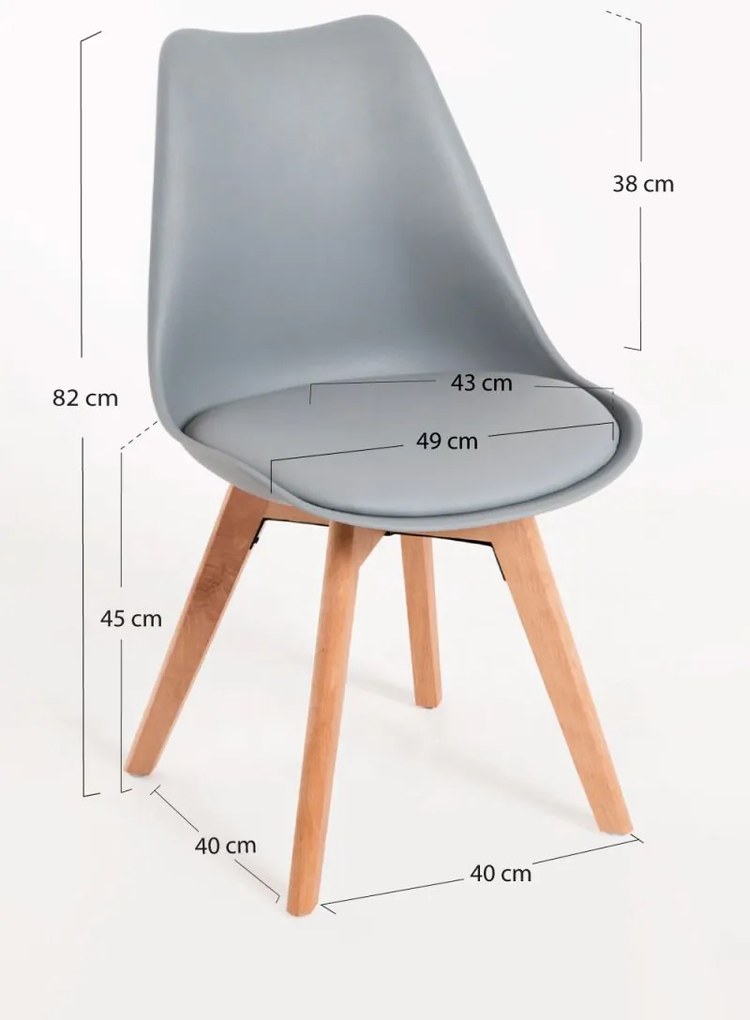 Cadeira Synk Basic - Cinza claro