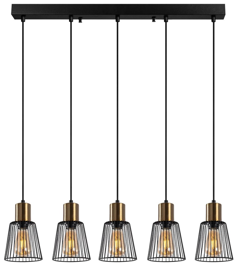 Candeeiro Kemtel – Preto Antique – 85 x 16 x 115 cm