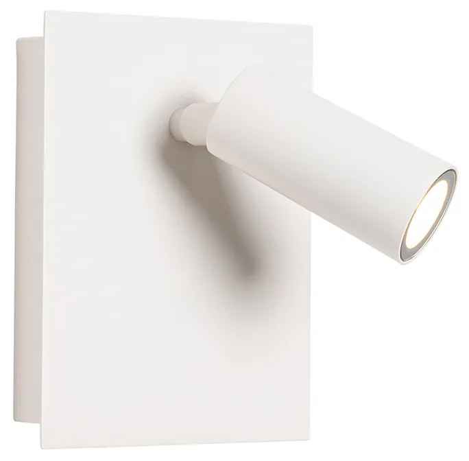 Candeeiro de parede exterior moderno branco com LED IP54 - Simon Moderno