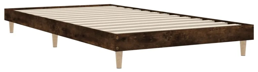 Estrutura cama s/ colchão derivados de madeira carvalho fumado