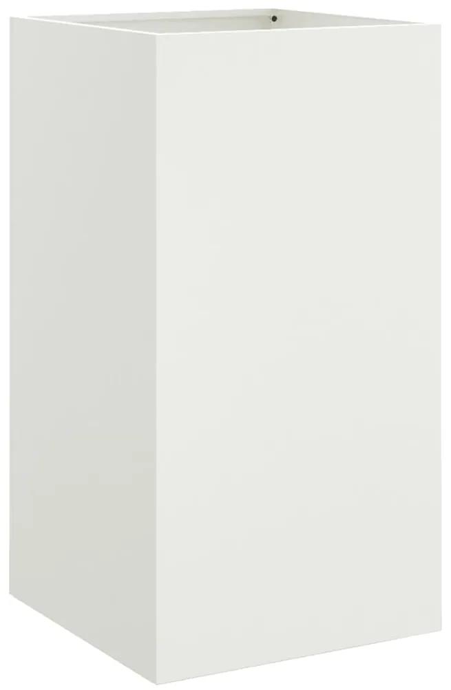 Vaso/floreira 42x38x75 cm aço laminado a frio branco